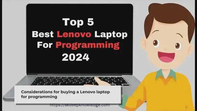 'Video thumbnail for Top 5 best lenovo laptop for programming 2024'