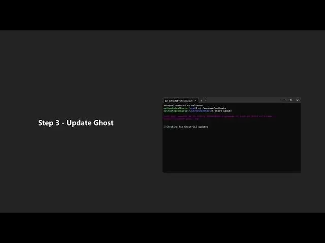 'Video thumbnail for How to Update Ghost on Ubuntu'