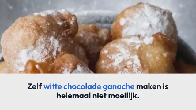 Video thumbnail for witte chocolade ganache