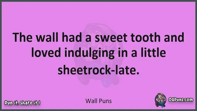 Video thumbnail for Wall - Jokes, Puns, Wordplays, and Laughter