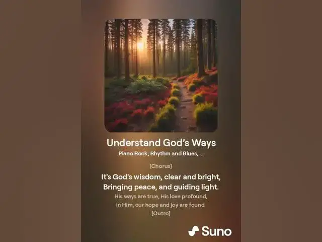 Video thumbnail for Understanding God's Ways: A New Song of Faith