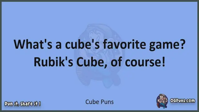Video thumbnail for Cube - Jokes, Puns, Wordplays, and Laughter