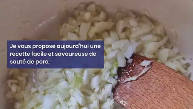 Video thumbnail for Sauté de porc aux oignons, cidre et estragon