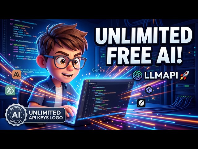 Video thumbnail for LLMAPI 🚀 Get FREE API Keys | Unlimited FREE AI Models (Claude, GPT, Gemini, Qwen,Grok) No LIMITS