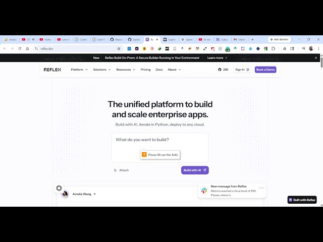 Video thumbnail for This Reflex.dev AI Coding Builder & Agent is INSANE to Build & Deploy Full Stack Apps From Prompt