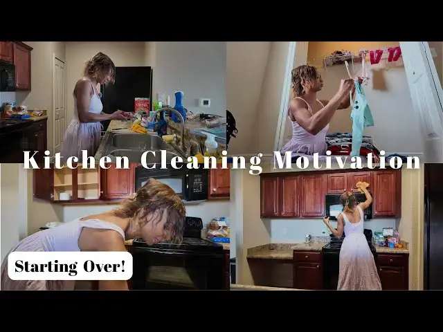 'Video thumbnail for Kitchen Clean With Me & Laundry Motivation'