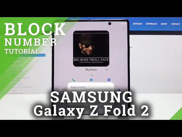'Video thumbnail for How to Block Number in SAMSUNG Galaxy Z Fold 2 – Create Blacklist'