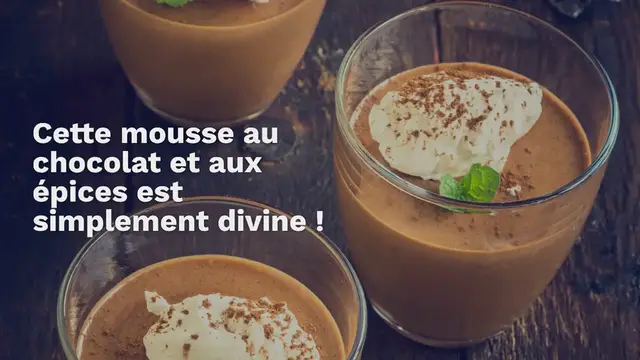 Video thumbnail for Ma fabuleuse mousse au chocolat et aux épices