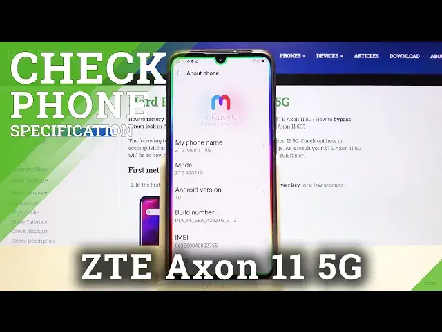 'Video thumbnail for How to Check ZTE Axon 11 5G Specifications – About Phone Section'