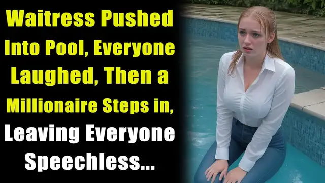'Video thumbnail for Waitress Pushed Into Pool, Everyone Laughed, Then a Millionaire Steps in, Left Everyone Speechless'