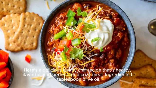 Video thumbnail for Turkey chili recipe