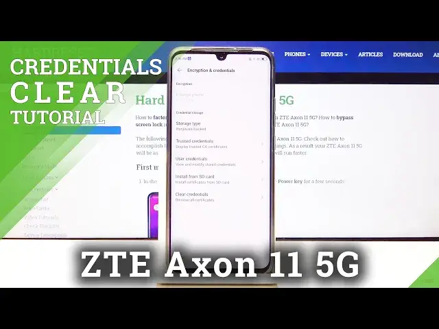 Video thumbnail for How to Clear Credentials on ZTE Axon 11 5G - Delete Certificates and Licenses