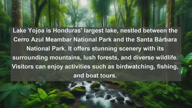 Video thumbnail for Exploring Natural Wonders: Top 10 Famous Lakes in Honduras