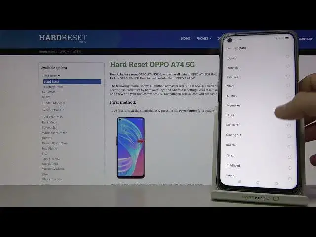 Video thumbnail for Alarm Tones on OPPO A74 5G – Available Sounds of Alarms