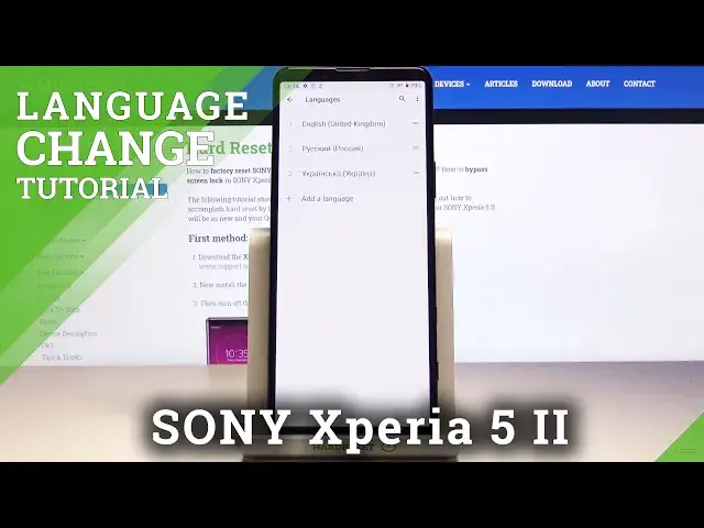 Video thumbnail for How to Change Language in SONY Xperia 5 II – Open Language List