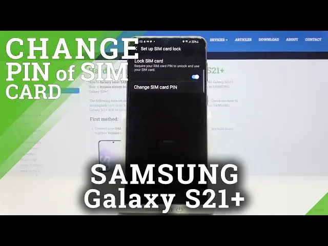 'Video thumbnail for How to Change SIM PIN Code in SAMSUNG Galaxy S21+ - Set Password'