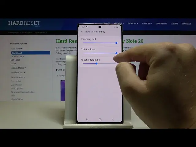 'Video thumbnail for How to Change Vibration Intensity in SAMSUNG Galaxy Note 20 – Adjust Vibration Intensity'
