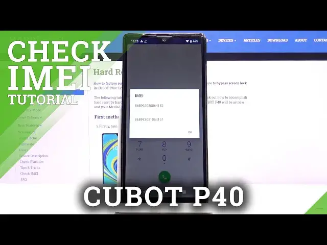 Video thumbnail for How to Locate IMEI in CUBOT P40 – Find IMEI Info and Serial Number