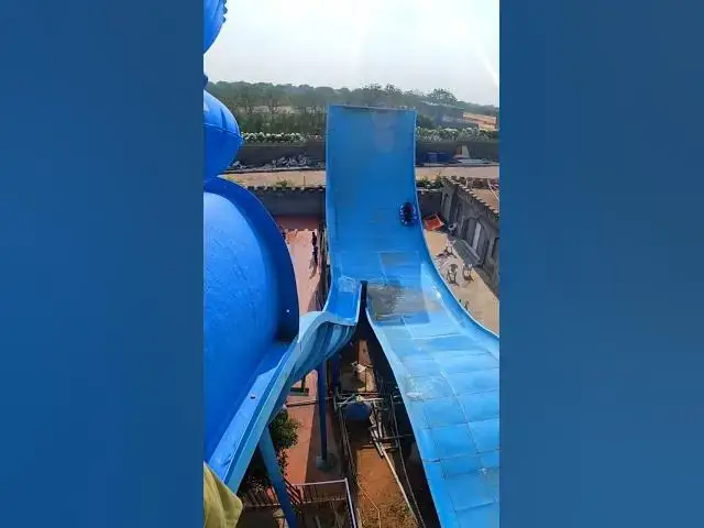 Video thumbnail for BLUE BANG 🤯 WATER SLIDE - Escape Water Park #short #trending