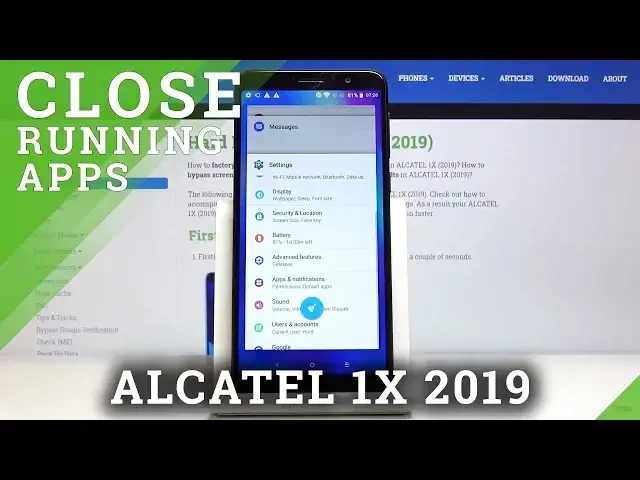 'Video thumbnail for How to Turn Off Running Apps in ALCATEL 1X 2019 – Release Memory'