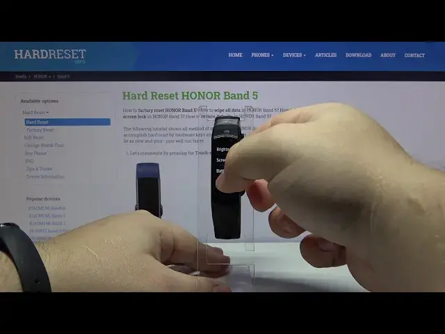 Video thumbnail for How to Factory Reset in HONOR Band 5 – Wipe Data / Restore Defaults