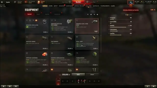 Video thumbnail for How To Equip Equipment In World Of Tanks
