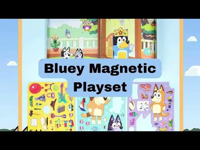 'Video thumbnail for Dive into the colorful world of Bluey with incredible Bluey Magnetic Playset!'