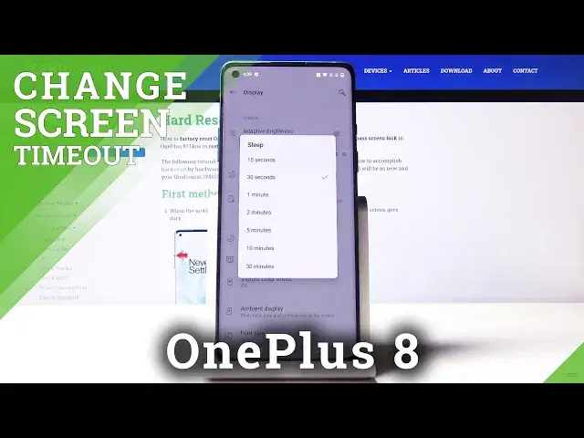 'Video thumbnail for How to Change Screen Timeout in OnePlus 8 – Screen Sleep Time'