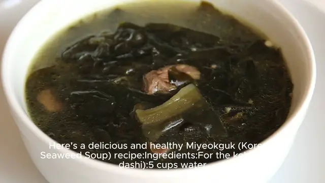Video thumbnail for Miyeokguk (Korean Seaweed Soup) recipe