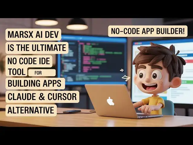 Video thumbnail for MarsX AI Dev is the ULTIMATE No Code IDE Tool for Building Apps Fast – Claude & Cursor Alternative