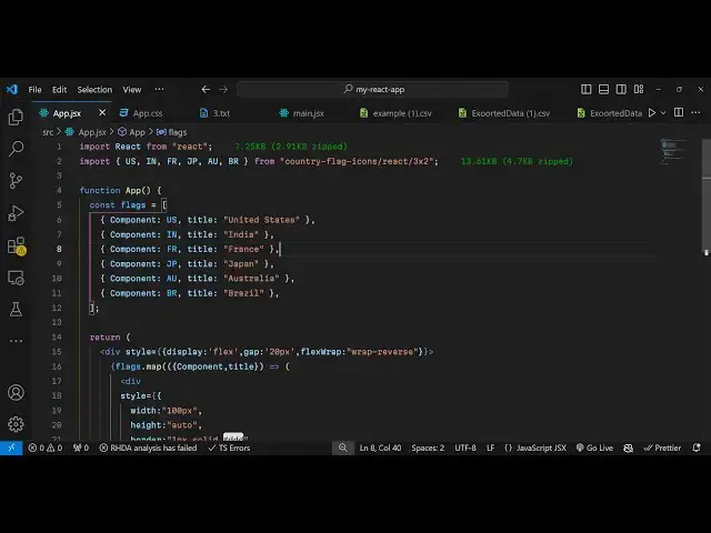 Video thumbnail for React.js Tutorial to Display Country Flag Emoji & Icons in Browser Using tiny- flag-react Library