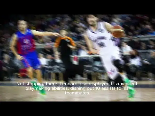 Video thumbnail for Kawhi Leonard 2nd Career Triple-double [highlights ] | Nba On Espn - Espn | Kawhi Leonard