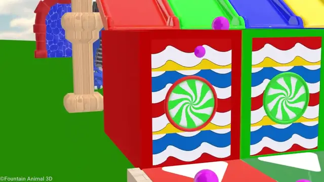 'Video thumbnail for Long Slide Game With Duck, Cow, Chicken, Dog, Giraffe, Lion - 3d Animal Game'