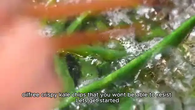 Video thumbnail for Oil-Free Crispy Kale Chips Recipe