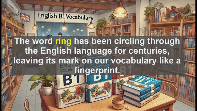 Video thumbnail for 2500 Must Know CEFR B1 Vocabulary - The Many Facets of 'Ring': From Jewelry to Verbs