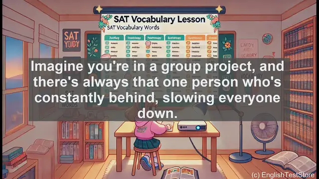 Video thumbnail for 5000 Must Know SAT Vocabulary - SAT Vocabulary: Understanding the Word 'Laggard'