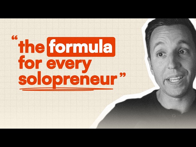 Video thumbnail for The Systems That Made Him a Millionaire Solopreneur