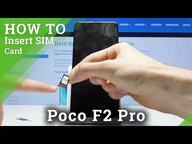 Video thumbnail for How to Insert Nano SIM to XIAOMI Poco F2 Pro - Input Micro SD Card