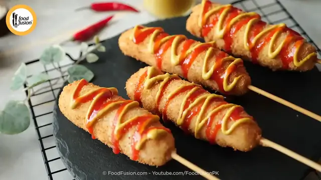 'Video thumbnail for Korean Hot Dog - Famous Korean Street Food Recipe'