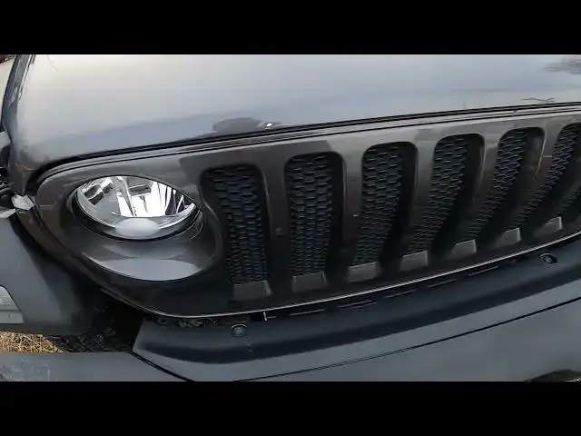 'Video thumbnail for How to Lift the Hood Up in Jeep Wrangler IV ( 2018 – now ) - Open Bonnet by Lever'