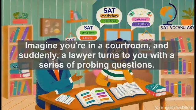 Video thumbnail for 5000 Must Know SAT Vocabulary - Interrogatory: A Key SAT Vocabulary Word Explained