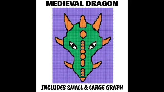 Video thumbnail for Medieval Dragon C2C & Tapestry Crochet Pattern & Chart by Magic Yarn Pixels