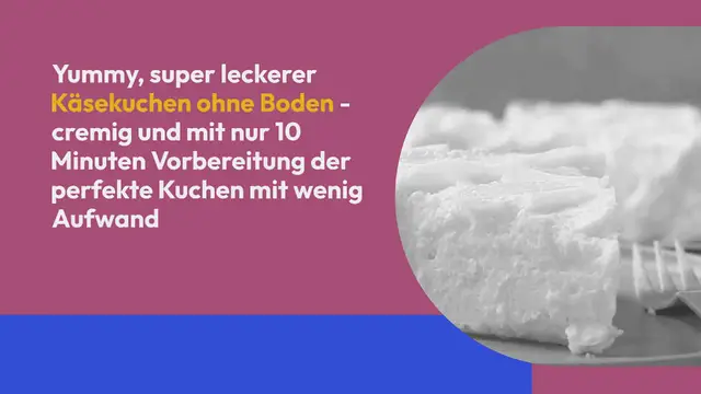 Video thumbnail for Cremige Käsekuchen ohne Boden – die 5 besten Rezepte