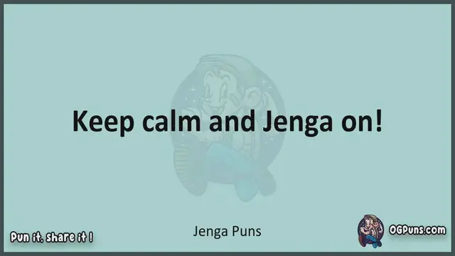 Video thumbnail for Jenga - Jokes, Puns, Wordplays, and Laughter