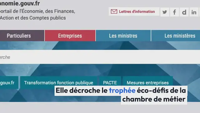 'Video thumbnail for Monteneuf. Elle décroche le trophée éco-défis de la chambre de métier'