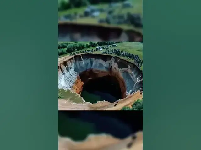'Video thumbnail for Sinkhole Appears On Family's Land. What Police Find at the Bottom Leaves Everyone Frozen'