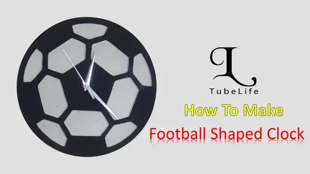 Video thumbnail for How to make Football shaped wall clock