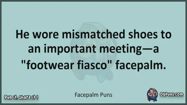 Video thumbnail for Facepalm - Jokes, Puns, Wordplays, and Laughter