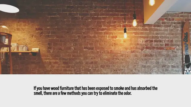 Video thumbnail for How To Get Smoke Smell Out Of Wood Furniture