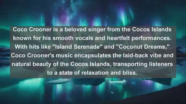 Video thumbnail for Cocos Crooners: Top 10 Renowned Singers from the Tropical Paradise